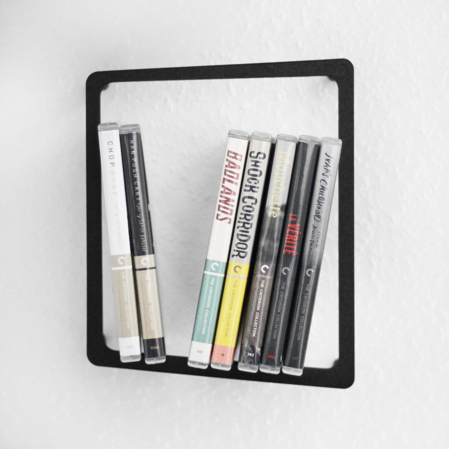 DVD / Bluray Design Wandregal 2er Set | Hängeregal | Deko Regal | Steelbook Wandhalter | Medienregal