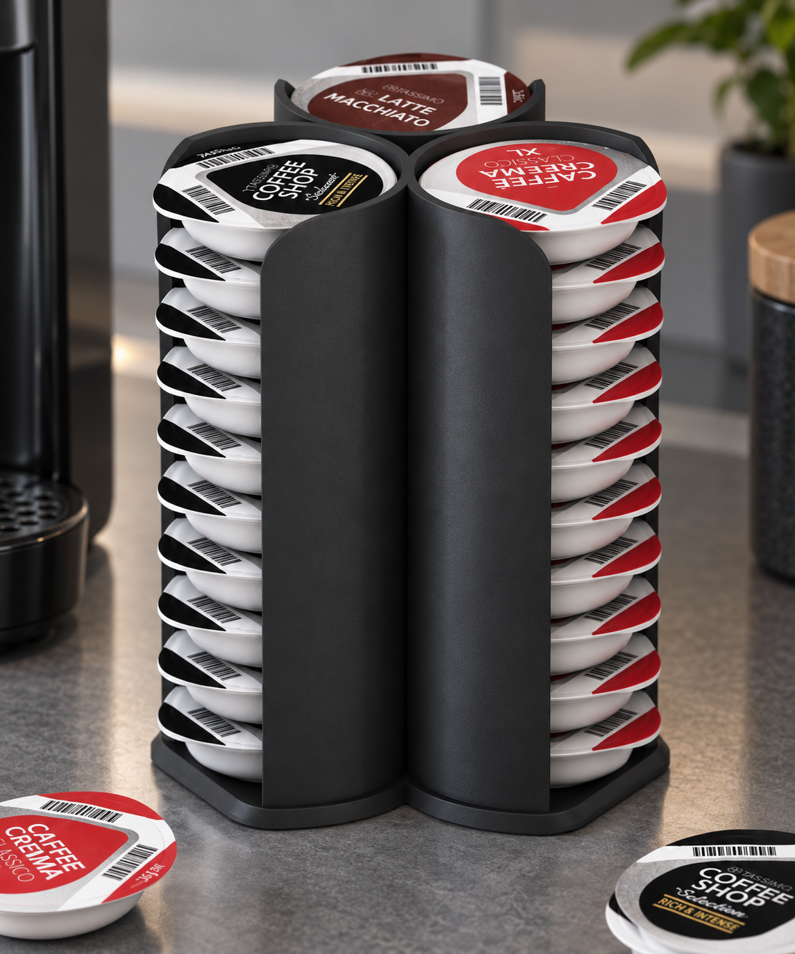 Kapselhalter für 30 Tassimo Kapseln -  Aufsteller/ Kapselständer  / Kapsel-Tower