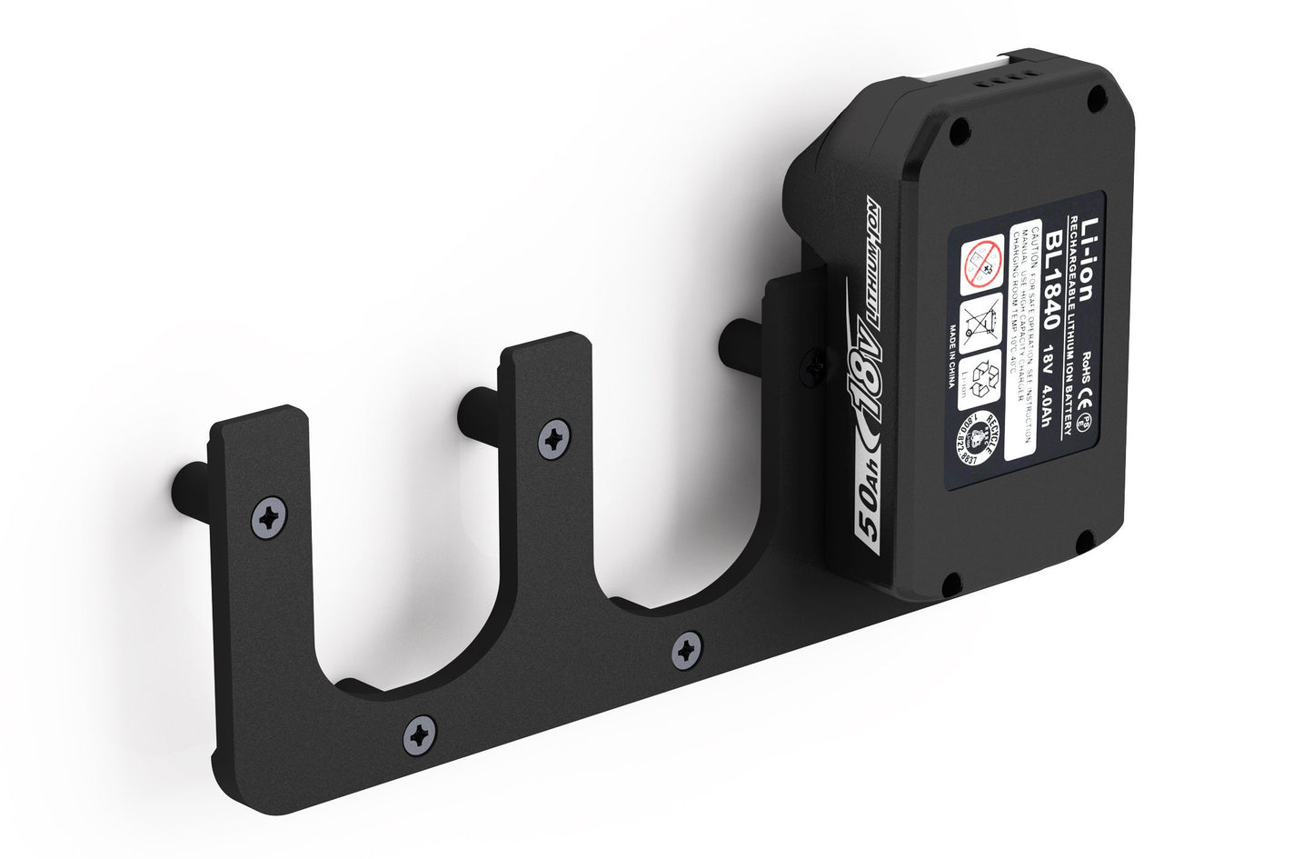 Akku Wandhalterung geeignet für Makita Akkus 18V - 14,4V | Akku-Halterung Wandhalter (3 Akkus) inkl. Schrauben & Dübel
