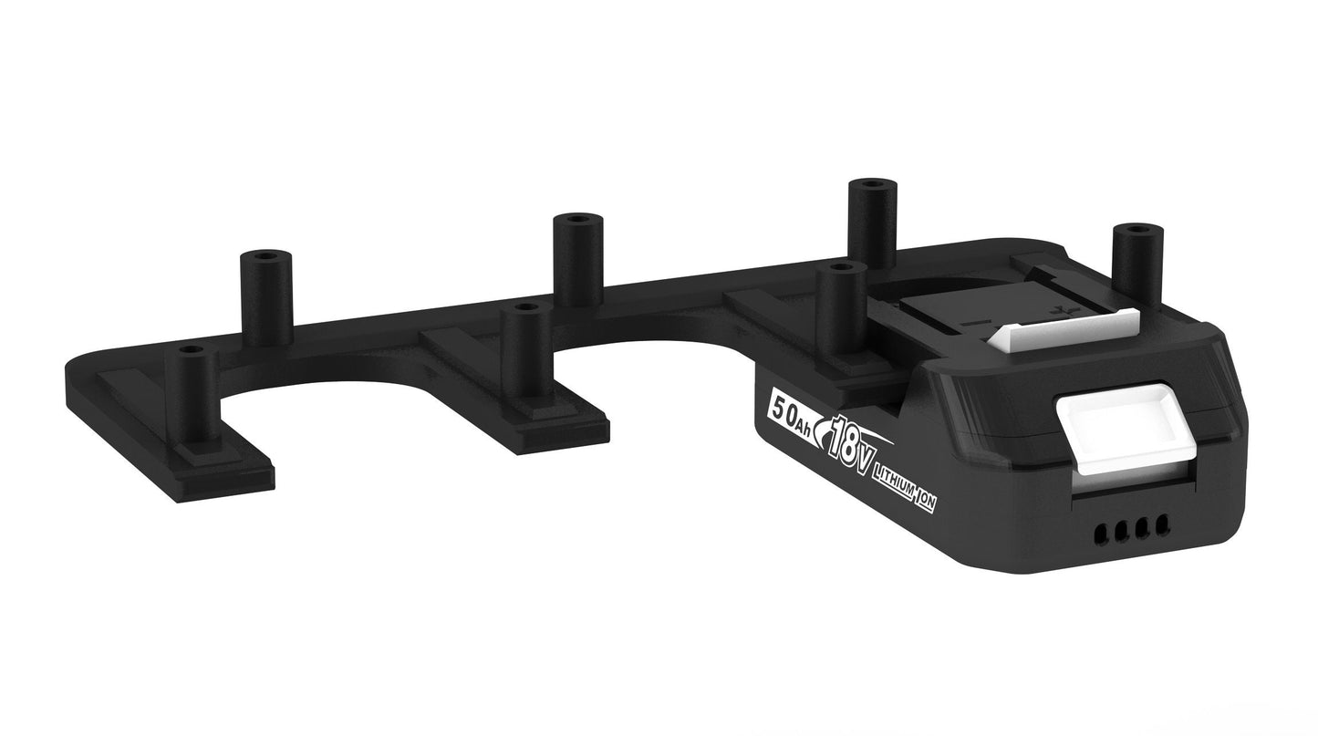 Akku Wandhalterung geeignet für Makita Akkus 18V - 14,4V | Akku-Halterung Wandhalter (3 Akkus) inkl. Schrauben & Dübel