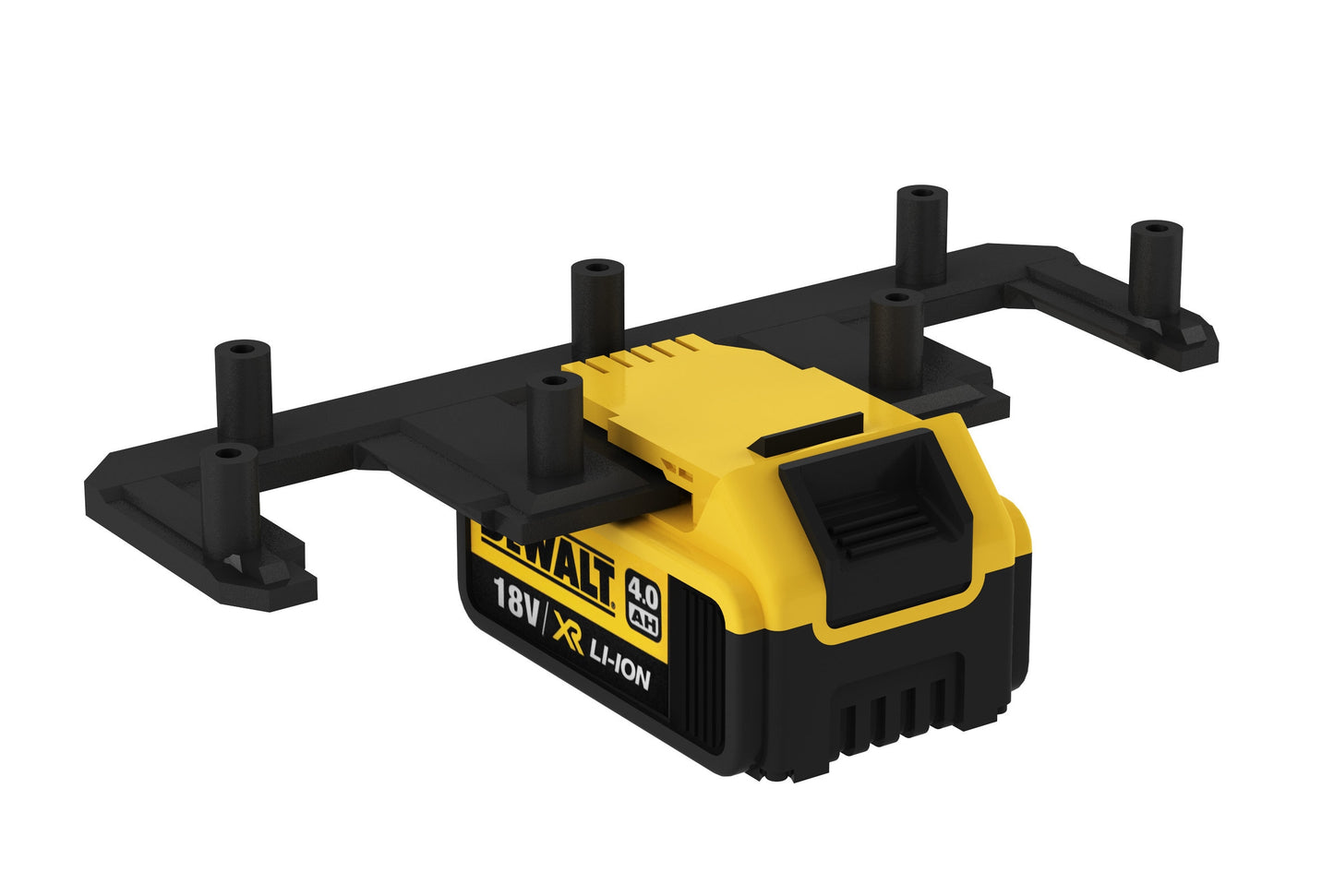 Akku Wandhalterung geeignet für DeWalt Akkus 18V 14,4V / Akku-Halterung Wandhalter (3 Akkus) inkl. Schrauben & Dübel
