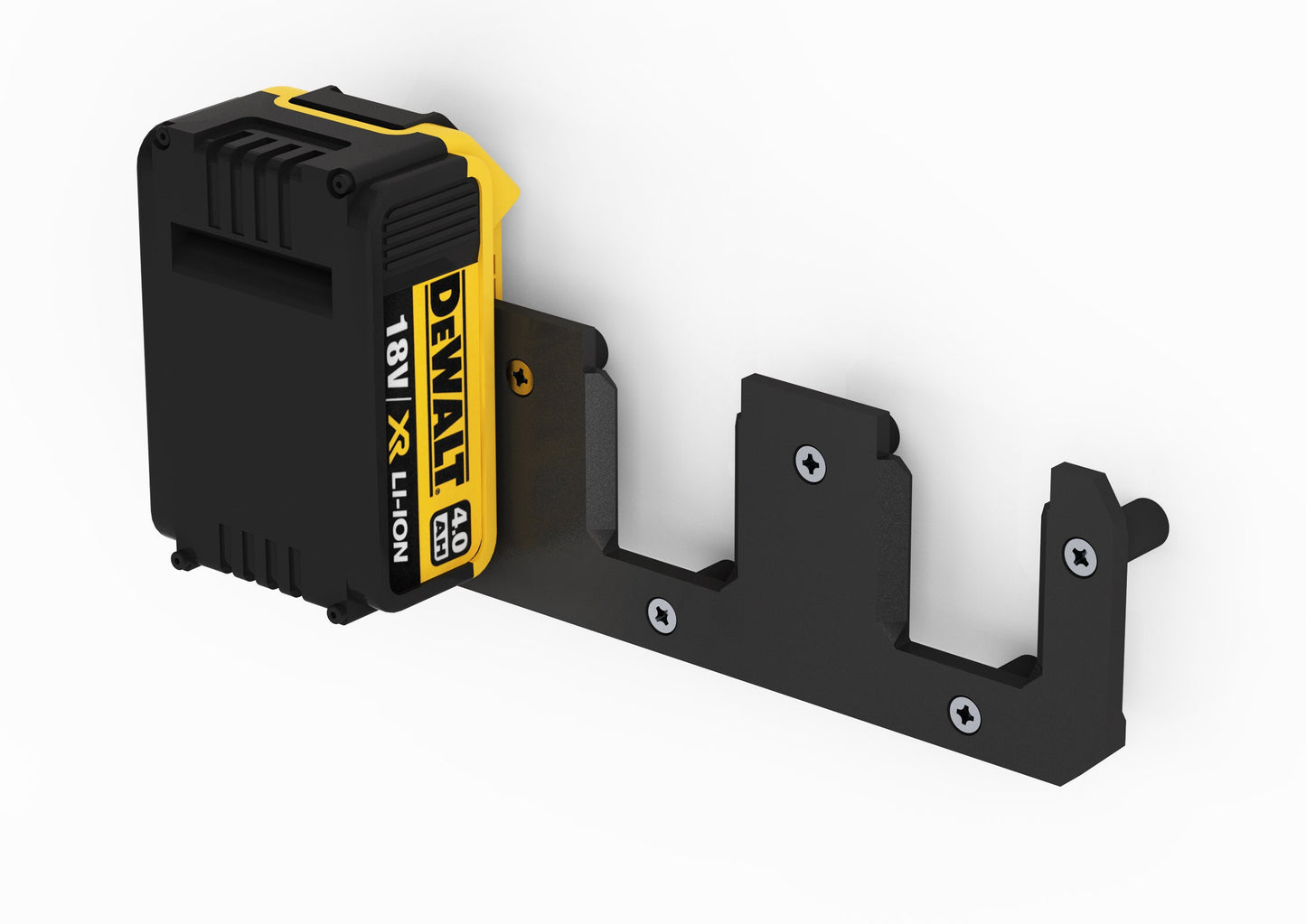 Akku Wandhalterung geeignet für DeWalt Akkus 18V 14,4V / Akku-Halterung Wandhalter (3 Akkus) inkl. Schrauben & Dübel