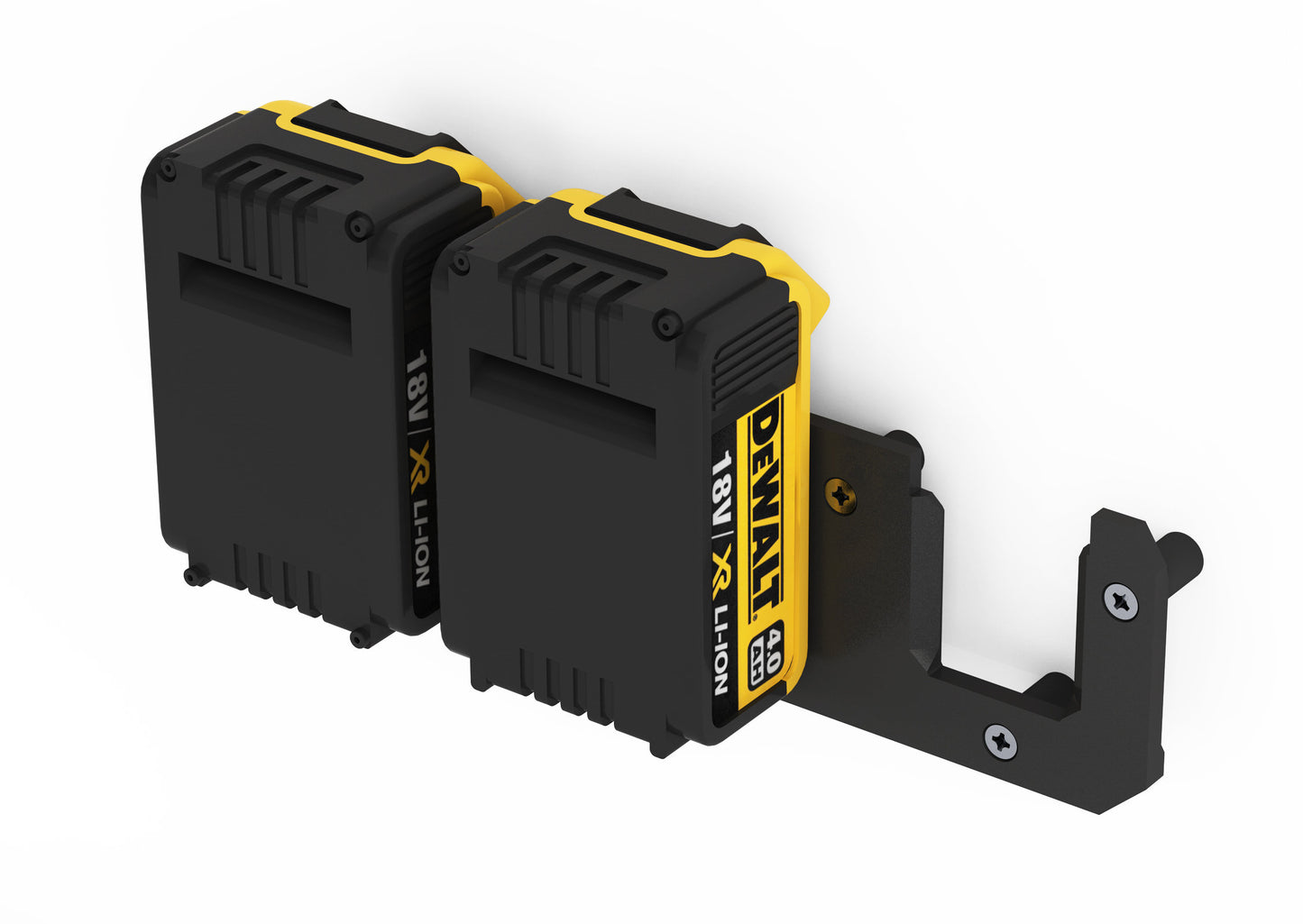 Akku Wandhalterung geeignet für DeWalt Akkus 18V 14,4V / Akku-Halterung Wandhalter (3 Akkus) inkl. Schrauben & Dübel
