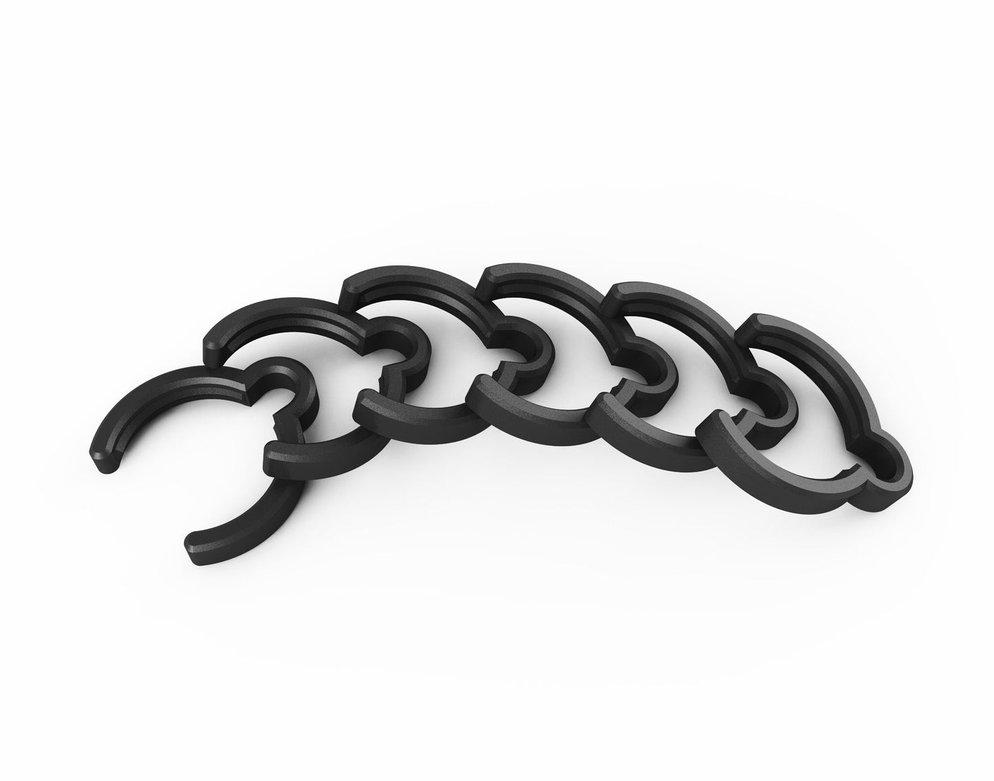6x Schlauch Clip passend für Bosch GAS Staubsauger/35mm Schläuche, Kabel Clip, Kabel Klammer