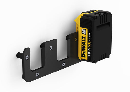 Akku Wandhalterung geeignet für DeWalt Akkus 18V 14,4V / Akku-Halterung Wandhalter (3 Akkus) inkl. Schrauben & Dübel