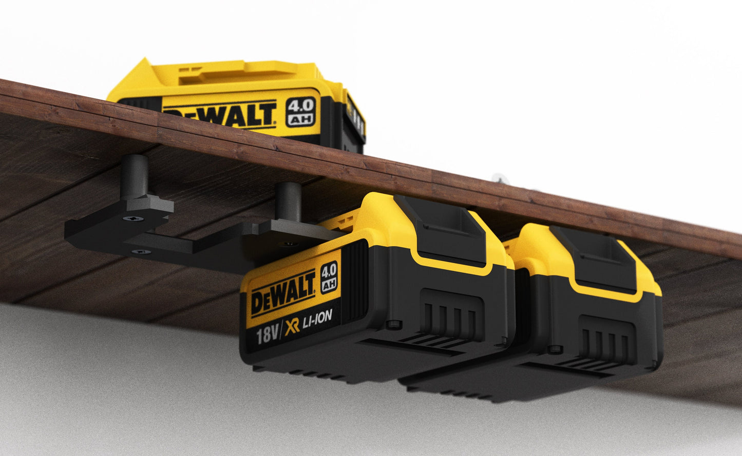 Akku Wandhalterung geeignet für DeWalt Akkus 18V 14,4V / Akku-Halterung Wandhalter (3 Akkus) inkl. Schrauben & Dübel