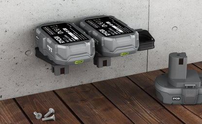 Akku Wandhalterung geeignet für Ryobi Akkus 18V ONE+ / Akku-Halterung Wandhalter (3 Akkus) inkl. Schrauben & Dübel