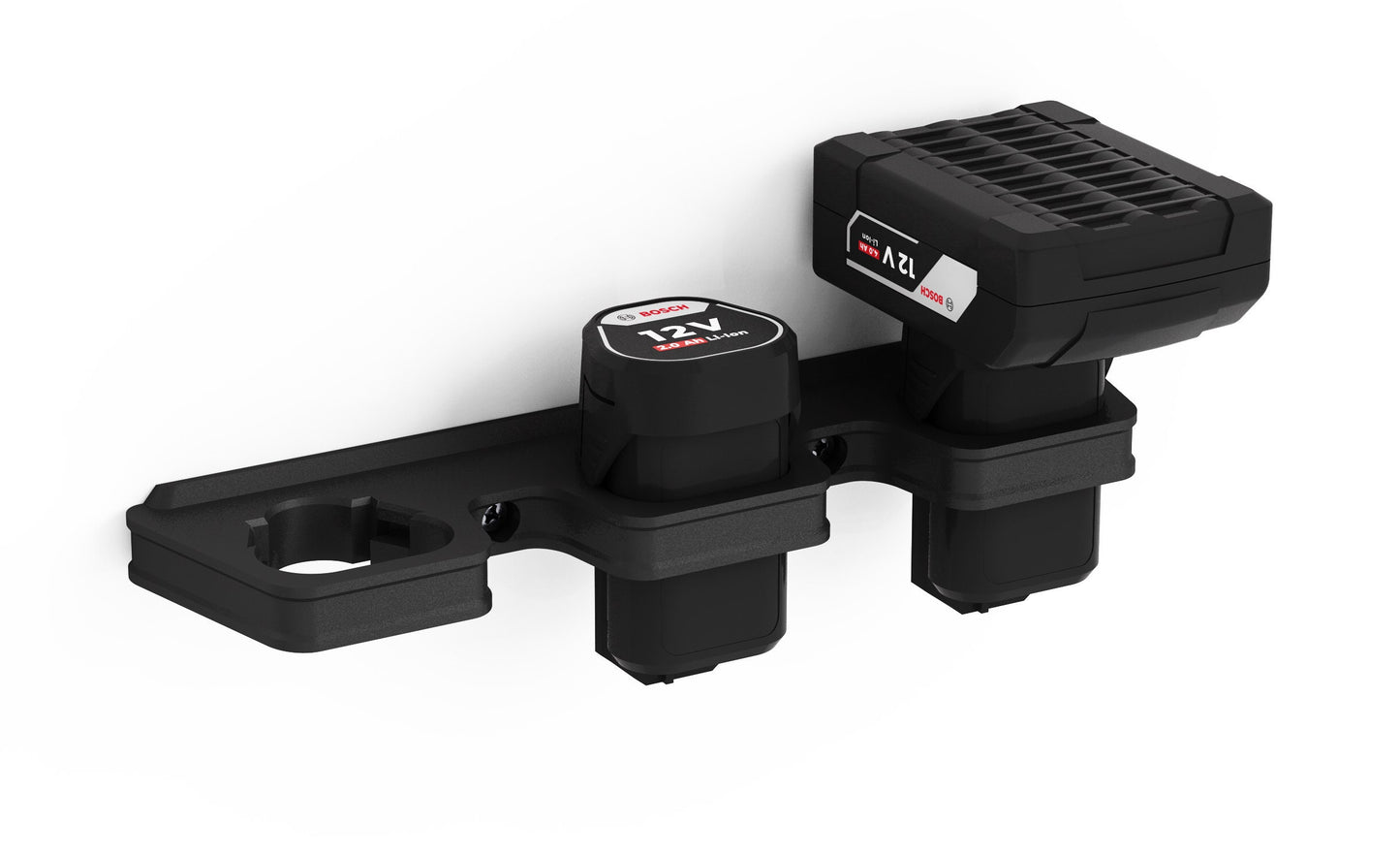 Akku Wandhalterung geeignet für Bosch 12V Professional Akkus (Blaue Serie) / Akku-Halterung Wandhalter (3 Akkus) / Akkuhalter