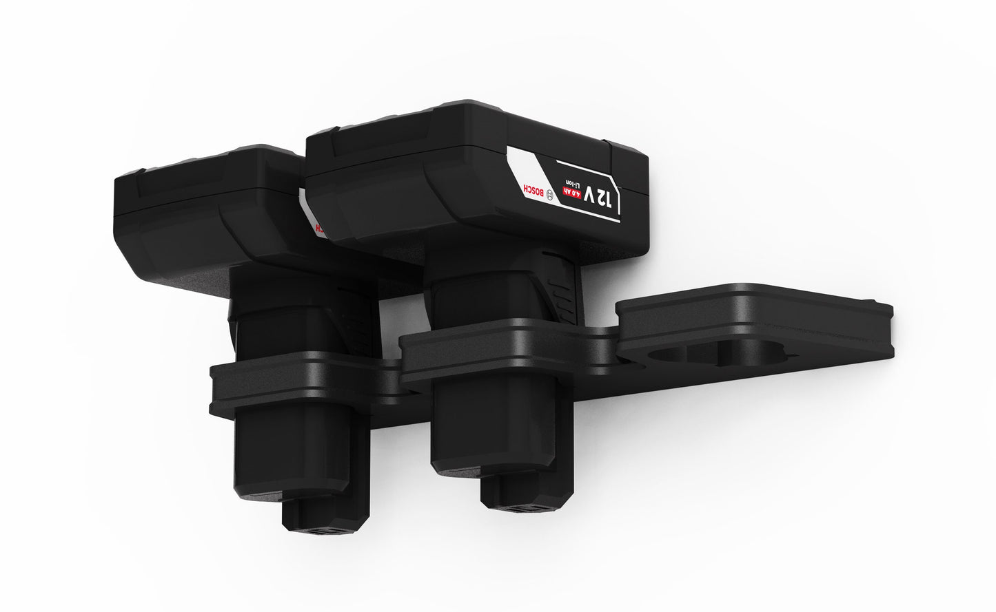Akku Wandhalterung geeignet für Bosch 12V Professional Akkus (Blaue Serie) / Akku-Halterung Wandhalter (3 Akkus) / Akkuhalter