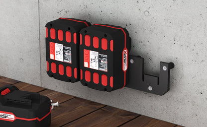 Akku Wandhalterung geeignet für Parkside Akkus 20V / Akku-Halterung Wandhalter (3 Akkus) inkl. Schrauben & Dübel
