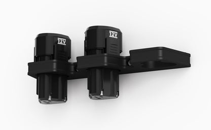 Akku Wandhalterung geeignet für WORX 12V Akkus / Akku-Halterung Wandhalter (3 Akkus) / Akkuhalter