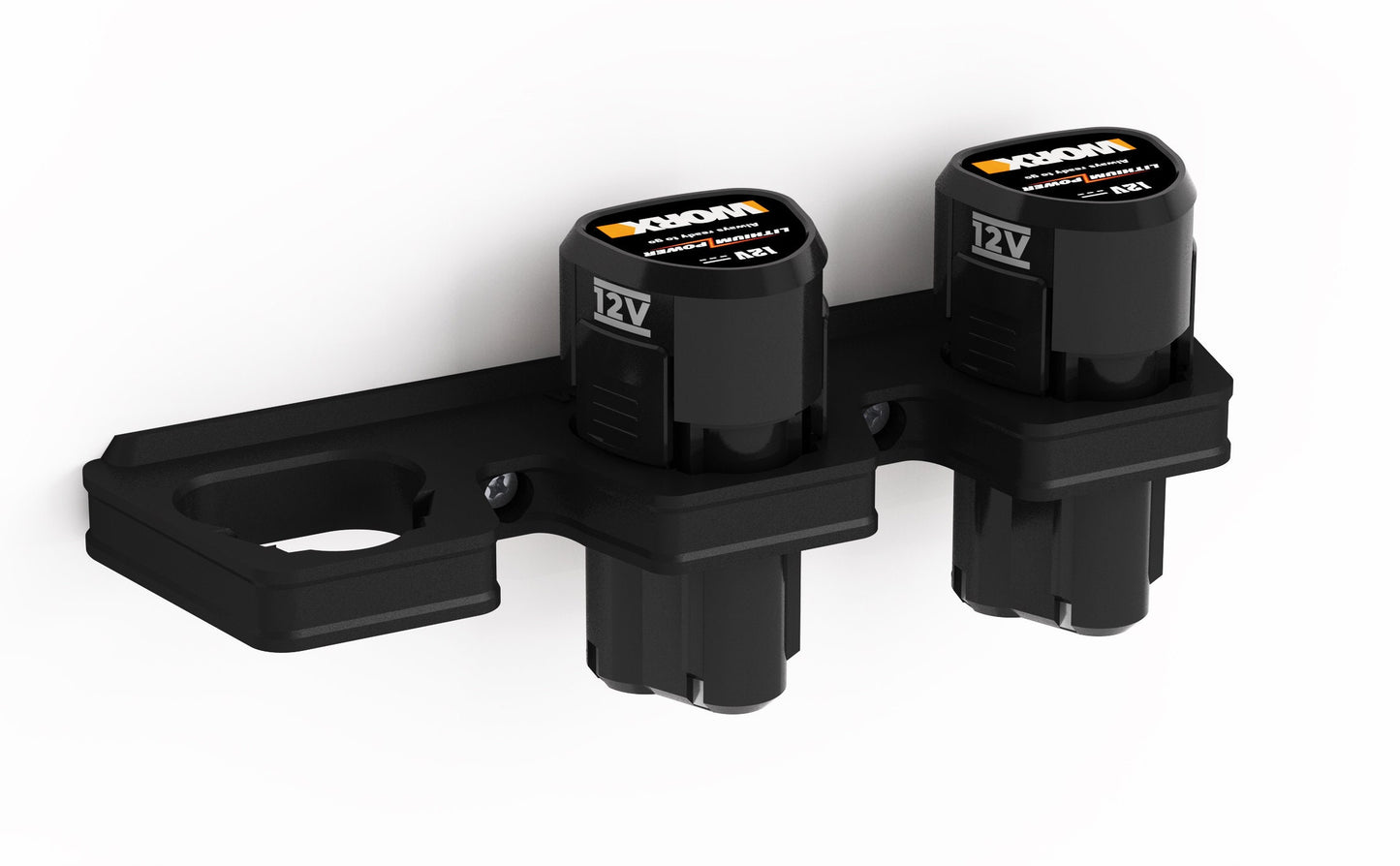 Akku Wandhalterung geeignet für WORX 12V Akkus / Akku-Halterung Wandhalter (3 Akkus) / Akkuhalter