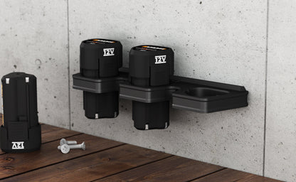 Akku Wandhalterung geeignet für WORX 12V Akkus / Akku-Halterung Wandhalter (3 Akkus) / Akkuhalter