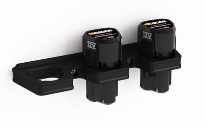 Akku Wandhalterung geeignet für WORX 12V Akkus / Akku-Halterung Wandhalter (3 Akkus) / Akkuhalter