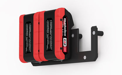 Akku Wandhalterung geeignet für Metabo Akkus 18V / CAS Cordless Alliance System Akku-Halterung Wandhalter (3 Akkus) inkl. Schrauben & Dübel
