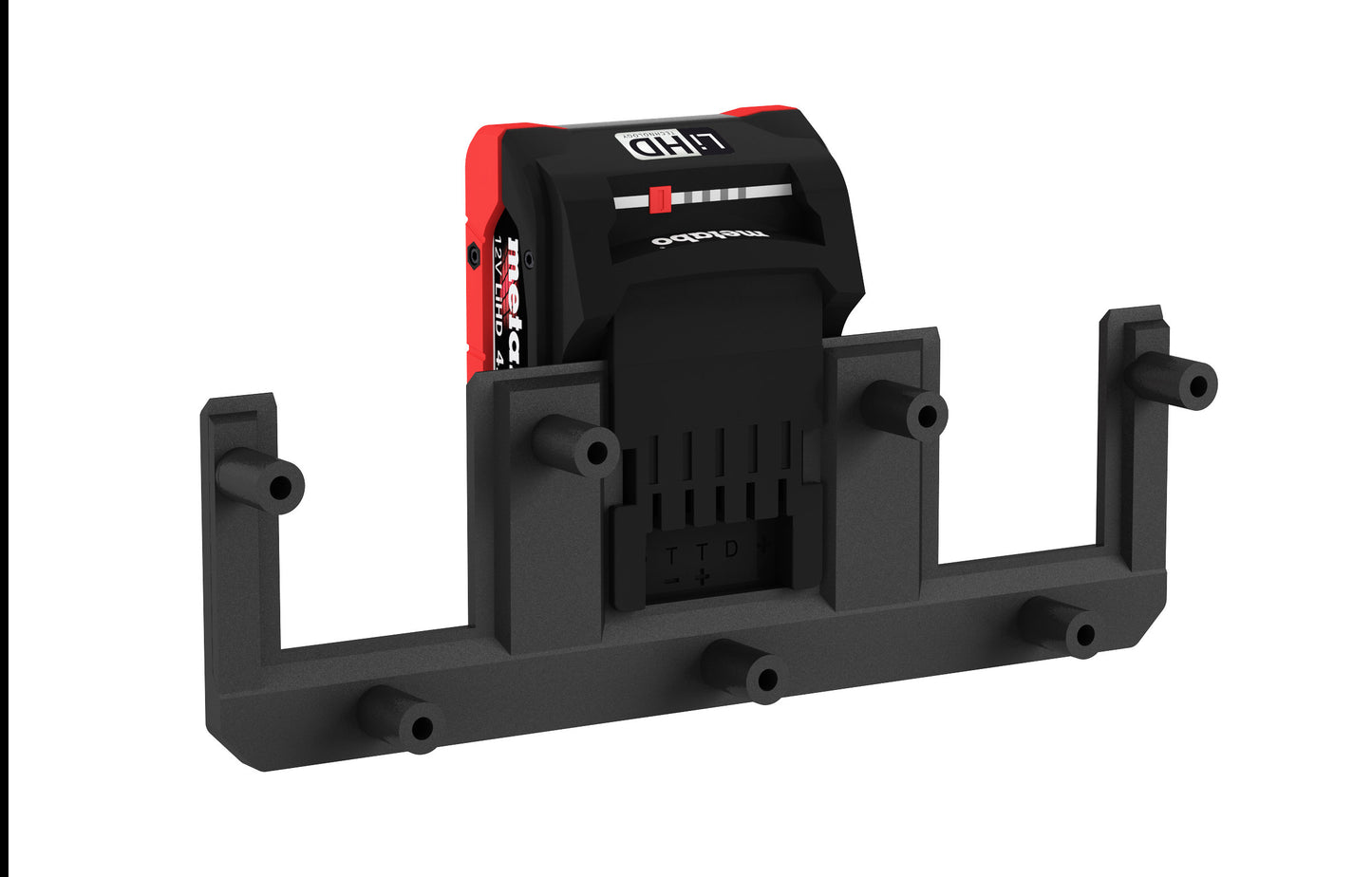 Akku Wandhalterung geeignet für Metabo Akkus 18V / CAS Cordless Alliance System Akku-Halterung Wandhalter (3 Akkus) inkl. Schrauben & Dübel