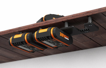 Akku Wandhalterung geeignet für WORX Akkus 20V PowerShare / Akku-Halterung Wandhalter (3 Akkus) inkl. Schrauben & Dübel