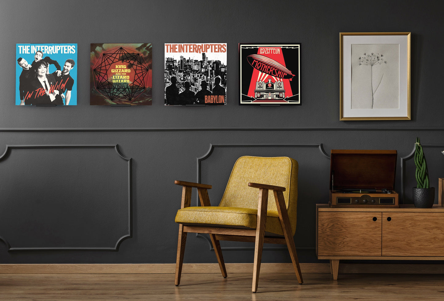 LP Wandhalterung (4 Stück) Schallplatten Halterung, Vinyl Halter, Regal, Rahmen, Display Schallplattenhalter 7"/10"/12" + Gatefold