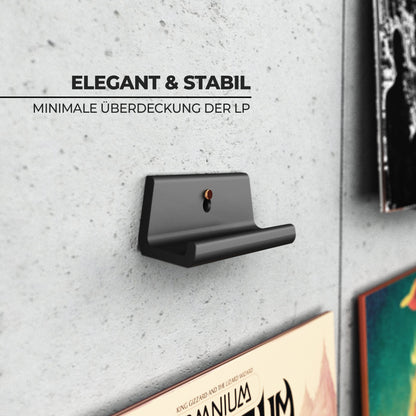LP Wandhalterung (4 Stück) Schallplatten Halterung, Vinyl Halter, Regal, Rahmen, Display Schallplattenhalter 7"/10"/12" + Gatefold