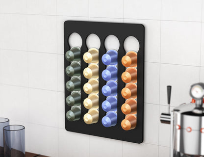 Kapselhalter für 20 Nespresso Kapseln -  Wandhalter / Kapselspender  / zum Kleben
