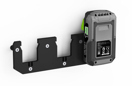 Akku Wandhalterung geeignet für LUX-TOOLS Akkus 20V / Akku-Halterung Wandhalter (3 Akkus) inkl. Schrauben & Dübel