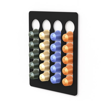 Kapselhalter für 20 Nespresso Kapseln -  Wandhalter / Kapselspender  / zum Kleben