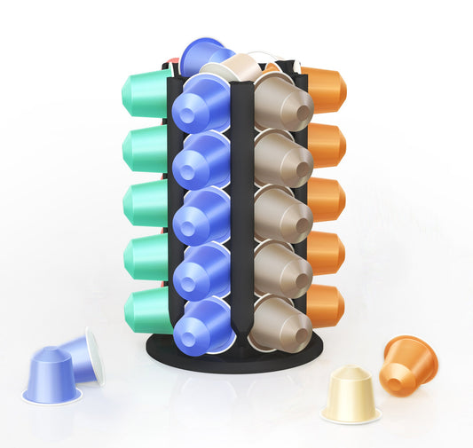 Kapselhalter für 30+ Nespresso Kapseln -  Aufsteller/ Kapselständer  / Kapsel-Tower