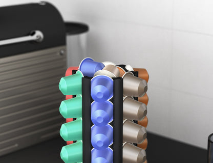 Kapselhalter für 30+ Nespresso Kapseln -  Aufsteller/ Kapselständer  / Kapsel-Tower