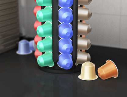 Kapselhalter für 30+ Nespresso Kapseln -  Aufsteller/ Kapselständer  / Kapsel-Tower
