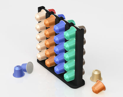 Kapselhalter für 40 Nespresso Kapseln -  Aufsteller/ Kapselständer  / Kapsel-Wall