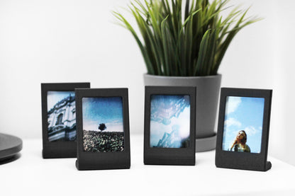 NewGround Designs Mini Fotorahmen – 4er Set Aufsteller für Instax Mini Polaroids – Bilderrahmen - Display