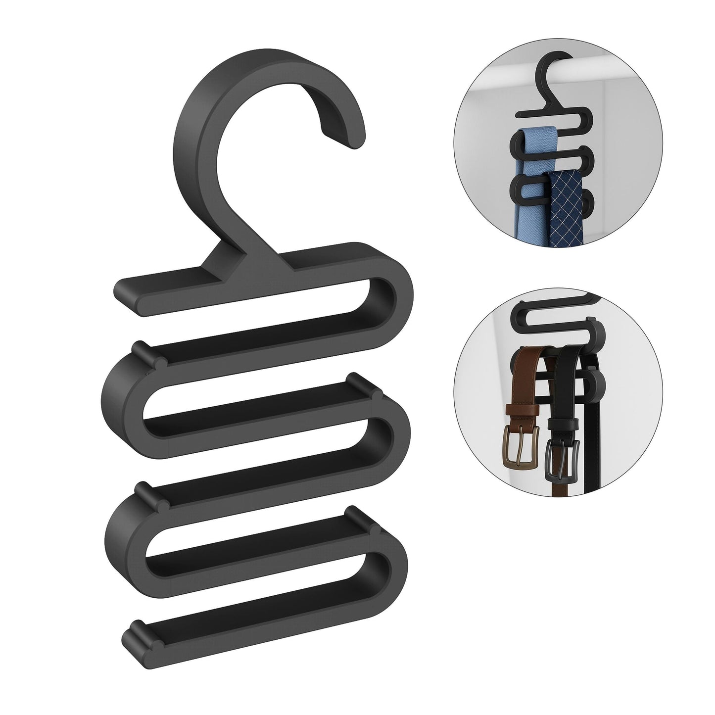 Kleiderbügel für Krawatten Gürtel Schals / Krawattenhalter Gürtelhalter Schal-Aufhänger – Kleiderschrank Halter