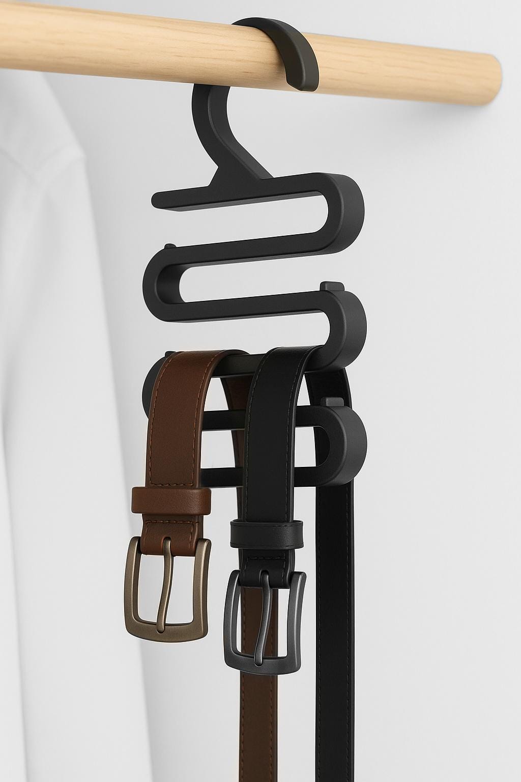 Kleiderbügel für Krawatten Gürtel Schals / Krawattenhalter Gürtelhalter Schal-Aufhänger – Kleiderschrank Halter