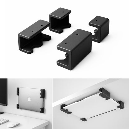 Untertisch Halterung für Laptop, Tablet, Notebook, Tastatur Halter Wandhalterung Laptophalter Wandhalter universal Laptophalterung