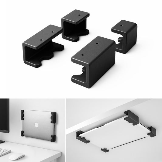 Untertisch Halterung für Laptop, Tablet, Notebook, Tastatur Halter Wandhalterung Laptophalter Wandhalter universal Laptophalterung