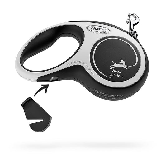 Kotbeutel-Halter für Flexi Leinen, Haken für Hundekotbeutel, Clip Hundeleine, Halterung freihändig Hundekotbeutelhalter