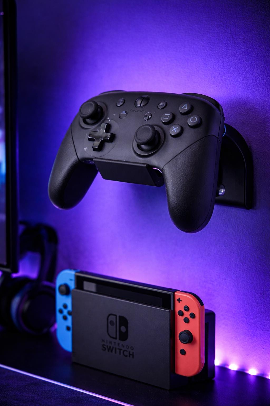 Universal Controller Wandhalter – Wandhalterung für PS5, Xbox & Switch Controller – Halterung / Halter – inkl. Montagematerial