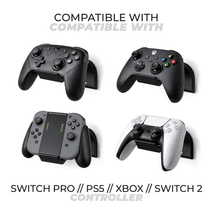 Universal Controller Wandhalter – Wandhalterung für PS5, Xbox & Switch Controller – Halterung / Halter – inkl. Montagematerial