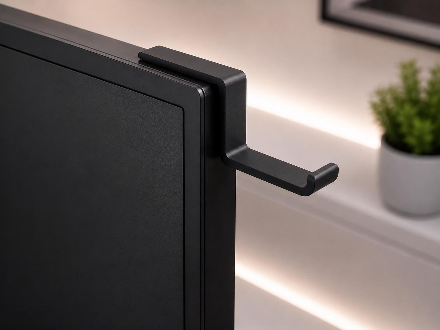 Kopfhörerhalter Selbstklebend für Monitor, Schreibtisch und – Headset Halter Platzsparend – Gaming Headset Kopfhörer Aufhängung