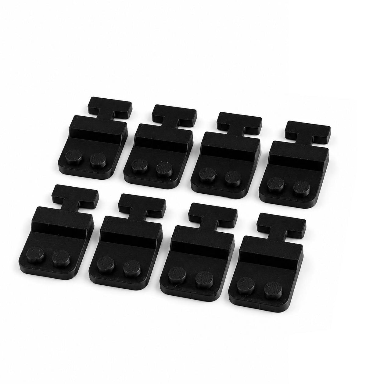 8er Set Adapter für Lego Minifiguren, passend für Ikea Skadis Lochplatten – Schwarz oder Weiß - Minifig Sammlungs Display